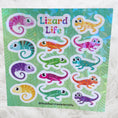 Load image into Gallery viewer, This image shows the Lizard Life mini sheet with crackle overlay