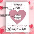 Load image into Gallery viewer, This image shows the "I Love You" design.