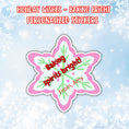 Load image into Gallery viewer, This image shows the Personalized Holiday Stickers - Baking Spirits Bright.
