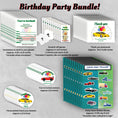 Load image into Gallery viewer, This cover image shows the stickers, scratch-off cards, invitations, postcards, and sticker sheets available in this bundle.