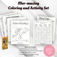 Load image into Gallery viewer, This image shows the optional coloring and activity sets that can be added to the order.