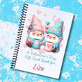 Load image into Gallery viewer, This image shows the Personalized Valentine's Day Compact 5"x7" Gift Card Book with Stickers and PVC Cover - Gnomes
