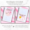 Load image into Gallery viewer, This image shows the envelope placement in the Personalized Baby Gift Card Book with Stickers - Koala.