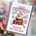 Load image into Gallery viewer, This image shows the cover of the Personalized Christmas Gift Card Book with Stickers and PVC Cover - Christmas Delivery
