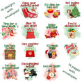 Load image into Gallery viewer, This image shows the 14 pages included in the Personalized Christmas Gift Card Book with Stickers and PVC Cover - Christmas Delivery.