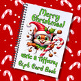 Load image into Gallery viewer, This image shows the Personalized Christmas Gift Card Book with Stickers and PVC Cover - Chipmunk