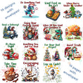 Load image into Gallery viewer, This image shows the 14 pages included in the Personalized Christmas Gift Card Book with Stickers and PVC Cover - Pirate.