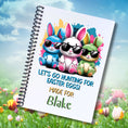 Load image into Gallery viewer, This image shows the Personalized Easter Compact 5"x7" Gift Card Book with Stickers and PVC Cover - Bunnies.