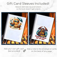 Load image into Gallery viewer, This image shows how the gift card sleeves are alternated between pages in the Personalized Father's Day Compact 5"x7" Gift Card Book with Stickers and PVC Cover - Best Dad Ever.