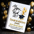 Load image into Gallery viewer, This image shows the Personalized Grad Gift Card Book with Stickers and PVC Cover - You Did It!