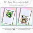 Load image into Gallery viewer, This image shows how the gift card sleeves are alternated in the Personalized Mother's Day Compact 5"x7" Gift Card Book with Stickers and PVC Cover - Frog.