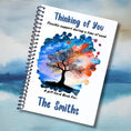 Load image into Gallery viewer, This image shows the cover of the Personalized Small Acts of Care Gift Card Book with Stickers and PVC Cover - Thinking of you.