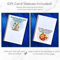 Load image into Gallery viewer, This image shows how the gift card envelopes alternate top and bottom in the Personalized Small Acts of Care Gift Card Book with Stickers and PVC Cover - Thinking of you.