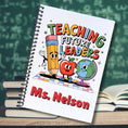 Load image into Gallery viewer, This image shows the Personalized Teacher Appreciation Compact Gift Card Book with Stickers and PVC Cover - Teaching Future Leaders.