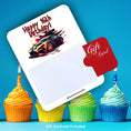 Load image into Gallery viewer, This image shows a gift card partially inside the 16th Birthday Car Gift Card Holder Money Card.