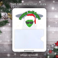 Load image into Gallery viewer, This image shows the Holiday Alien Gift Card Money Card.
