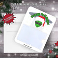 Load image into Gallery viewer, This image shows the Holiday Alien Gift Card Money Card with the included A2 sized envelope.