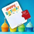 Load image into Gallery viewer, This image shows a gift card partially inside the Birthday Celebration Gift Card Holder Money Card.