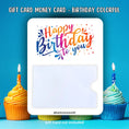 Load image into Gallery viewer, This image shows the Birthday Colorful Gift Card Holder Money Card.
