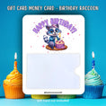 Load image into Gallery viewer, This image shows the Raccoon Birthday Gift Card Holder Money Card.