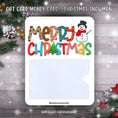 Load image into Gallery viewer, This image shows the Christmas Snowman Gift Card Money Card.