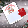 Load image into Gallery viewer, This image shows a gift card partially inside the Holiday Bunny Gift Card Money Card.
