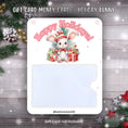 Load image into Gallery viewer, This image shows the Holiday Bunny Gift Card Money Card.