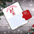Load image into Gallery viewer, This image shows a gift card partially inside the Holiday Bunny 2 Gift Card Money Card.