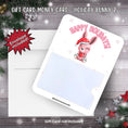 Load image into Gallery viewer, This image shows the Holiday Bunny 2 Gift Card Money Card with the included A2 size envelope.