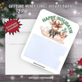 Load image into Gallery viewer, This image shows the Holiday Pirate Gift Card Holder Money Card with the included A2 envelope.