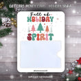 Load image into Gallery viewer, This image shows the Holiday Spirit Gift Card Holder Money Card.