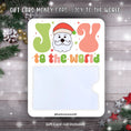 Load image into Gallery viewer, This image shows the Joy to the World Gift Card Holder Money Card.