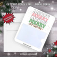 Load image into Gallery viewer, This image shows the Merry Merry Gift Card Holder Money Card with the included A2 envelope.