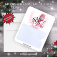 Load image into Gallery viewer, This image shows the Let it Snow Gift Card Holder Money Card with the included A2 envelope.
