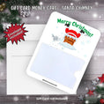 Load image into Gallery viewer, This image shows the Santa Chimney Gift Card Holder Money Card with the included A2 envelope.