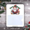 Load image into Gallery viewer, This image shows the Santa Christmas Gift Card Holder Money Card.