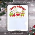 Load image into Gallery viewer, This image shows the Santa Train Gift Card Holder Money Card.
