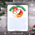Load image into Gallery viewer, This image shows the Sleepy Fox Holiday Gift Card Holder Money Card.