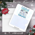 Load image into Gallery viewer, This image shows the Snowmies Gift Card Holder Money Card with the included A2 envelope.