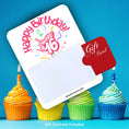 Load image into Gallery viewer, This image shows a gift card partially inside the Sweet 16 Birthday Gift Card Holder Money Card.