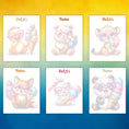 Load image into Gallery viewer, This image shows the Duck, Bear, Leopard, Fox, Bunny, and Panda designs available in the Animals with Ice Cream Notepads