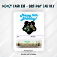 Load image into Gallery viewer, This image shows the money tube attached to the 16th Birthday Car Keys Money Card.