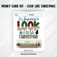 Load image into Gallery viewer, This image shows the money tube attached to the Beginning to Look a lot Like Christmas Money Card.