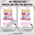 Load image into Gallery viewer, This image shows the Best Teacher Ever Money Card Kit with the money tube removed.