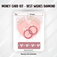 Load image into Gallery viewer, This image shows the Best Wishes Diamond Rings Money Card Kit without the money tube.