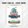 Load image into Gallery viewer, This image shows the money tube attached to the Coffee Gnome Money Card.