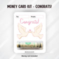 Load image into Gallery viewer, This image shows the money tube attached to the Congrats! Money Card.