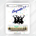 Load image into Gallery viewer, This image shows the Congrats Grad Blue Graduation Money Card Kit.
