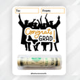 Load image into Gallery viewer, This image shows the money card attached to the Congrats GRAD Money Card.