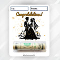 Load image into Gallery viewer, This image shows the money tube attached to the Congratulations Silhouette Money Card Kit.
